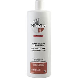 Nioxin System 4 Scalp Therapy Conditioner For Fine Chemically Enhanced Noticeably Thinning Hair 33.8 Oz (Packaging May Vary)