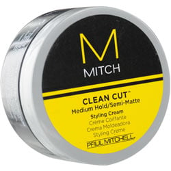 Paul Mitchell Men Mitch Clean Cut Medium Hold/Semi-Matte Styling Cream 3 Oz