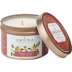 Romance Aromatherapy One 2.5X1.75 Inch Tin Soy Aromatherapy Candle.  Combines The Essential Oils Of Ylang Ylang & Jasmine To Create Passion And Romance. Burns Approx. 15 Hrs.