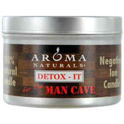 Detox-It Aromatherapy One 2.5X1.75 Inch Soy/Beeswax Blend Aromatherapy Candle For The Man Cave. Rebalance Room Odors With Natural Beeswax, Sunflower, Soy & Rice Bran Wax.  Burns Approx. 15 Hrs.