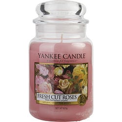 Yankee Candle Fresh Cut Roses Scented Large Jar 22 Oz