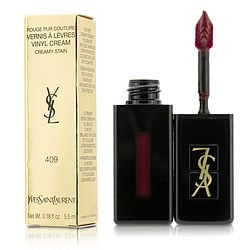 Yves Saint Laurent Rouge Pur Couture Vernis A Levres Vinyl Cream Creamy Stain - # 409 Burgundy Vibes  --5.5Ml/0.18Oz