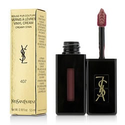 Yves Saint Laurent Rouge Pur Couture Vernis A Levres Vinyl Cream Creamy Stain - # 407 Carmin Session  --5.5Ml/0.18Oz