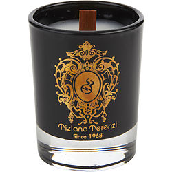 Tiziana Terenzi Almond Vanilla Scented Black Glass Candle 1.4 Oz