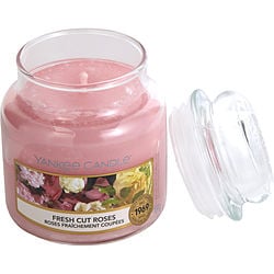 Yankee Candle Fresh Cut Roses Scented Small Jar 3.6 Oz