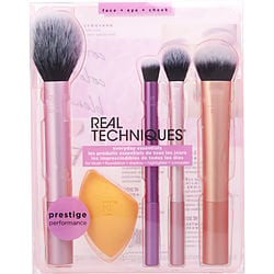 Real Techniques Everyday Essentials Brush Set --5Pcs