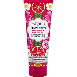 Yardley Flowerazzi Magnolia & Pink Orchid Body Scrub 6.7 Oz