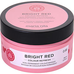 Maria Nila Colour Refresh Non-Permanent Colour Mask - Bright Red 3.4 Oz