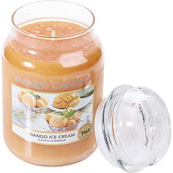 Yankee Candle Mango Ice Cream Scented Large Jar 22 Oz