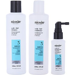 Nioxin Set-3 Piece Full Kit System 3 With Cleanser Shampoo 5 Oz & Scalp Therapy Conditioner 5 Oz & Scalp Treatment 1.7 Oz