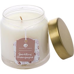 Sparkling Champagne Scented Soy Glass Candle 10 Oz