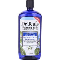 Dr. Teal'S Foaming Bath With Pure Epsom Salt Refresh & Revitalize With Organic Superfoods & Essential Oils --1000Ml/34Oz