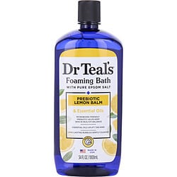 Dr. Teal'S Foaming Bath With Pure Epsom Salt Prebiotic Lemon Balm With Sage & Thyme Essential Oils --1000Ml/34Oz