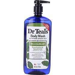 Dr. Teal'S Body Wash With Pure Epsom Salt - Relax & Relief With Eucalyptus & Spearmint --710Ml/24Oz