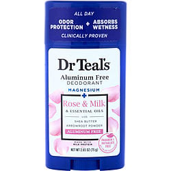 Dr. Teal'S Aluminum Free Deodorant - Magnesium+ Rose Milk & Essential Oils --75G/2.65Oz