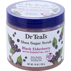 Dr. Teal'S Shea Sugar Scrub - Black Elderberry With Essential Oils --538G/19Oz