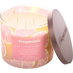 Aeropostale Pink Lemon Parfait Scented Candle 14.5 Oz