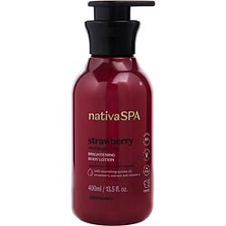 Nativa Spa Strawberry Brightening Body Lotion --400Ml/13.5Oz