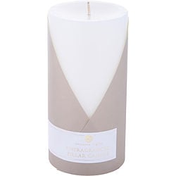 Unfragranced White One 3X6 Inch Pillar Candle.  Burns Approx. 100 Hrs.