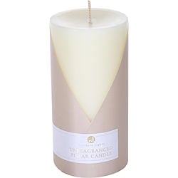 Unfragranced Ivory One 3X6 Inch Pillar Candle.  Burns Approx. 100 Hrs.