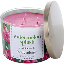 Bodycology Watermelon Splash 3 Wick Candle 14.5 Oz