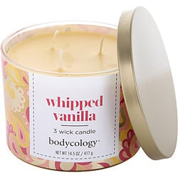 Bodycology Whipped Vanilla 3 Wick Candle 14.5 Oz