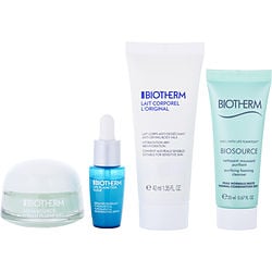 Biotherm My Hydration Routine Set: Aquasource Hyalu Plump Gel 15Ml + Life Plankton Elixir 7Ml + Biosource Purifying Foaming Cleanser Normal/Combination Skin 20Ml + Body Milk 40Ml --4Pcs