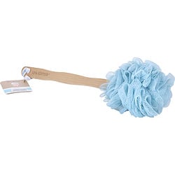 Spa Accessories Net Sponge Stick (Beech Wood) - Blue