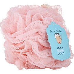 Spa Accessories Vintage Lace Bath Pouf - Blush