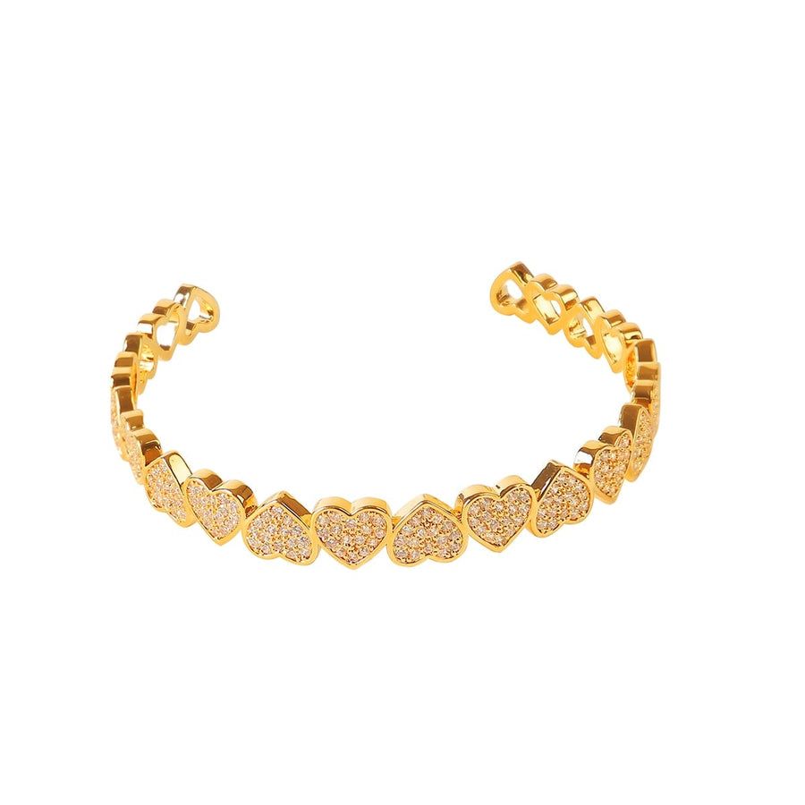 Hip Hop Jewelry For Men And Women Real Gold Plated Love Bracelet