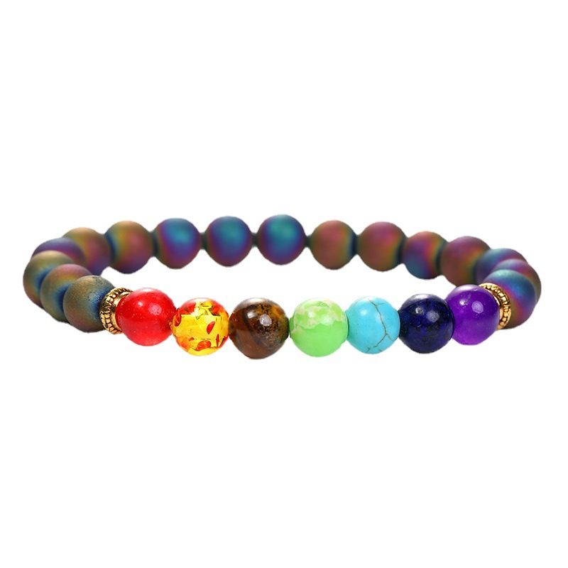 European And American Yoga Bracelet Accessories Jewellery Cross-border Amazon Jack Purcell India Agate Bracelet 8mm