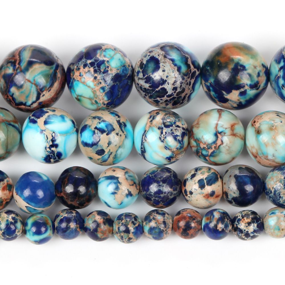 Natural Lapis Lazuli Emperor Turquoise Handmade DIY Bead Semi-finished Product