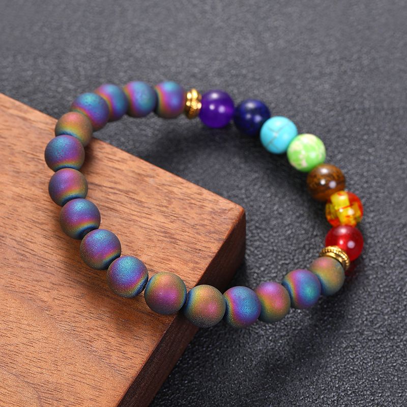 European And American Yoga Bracelet Accessories Jewellery Cross-border Amazon Jack Purcell India Agate Bracelet 8mm