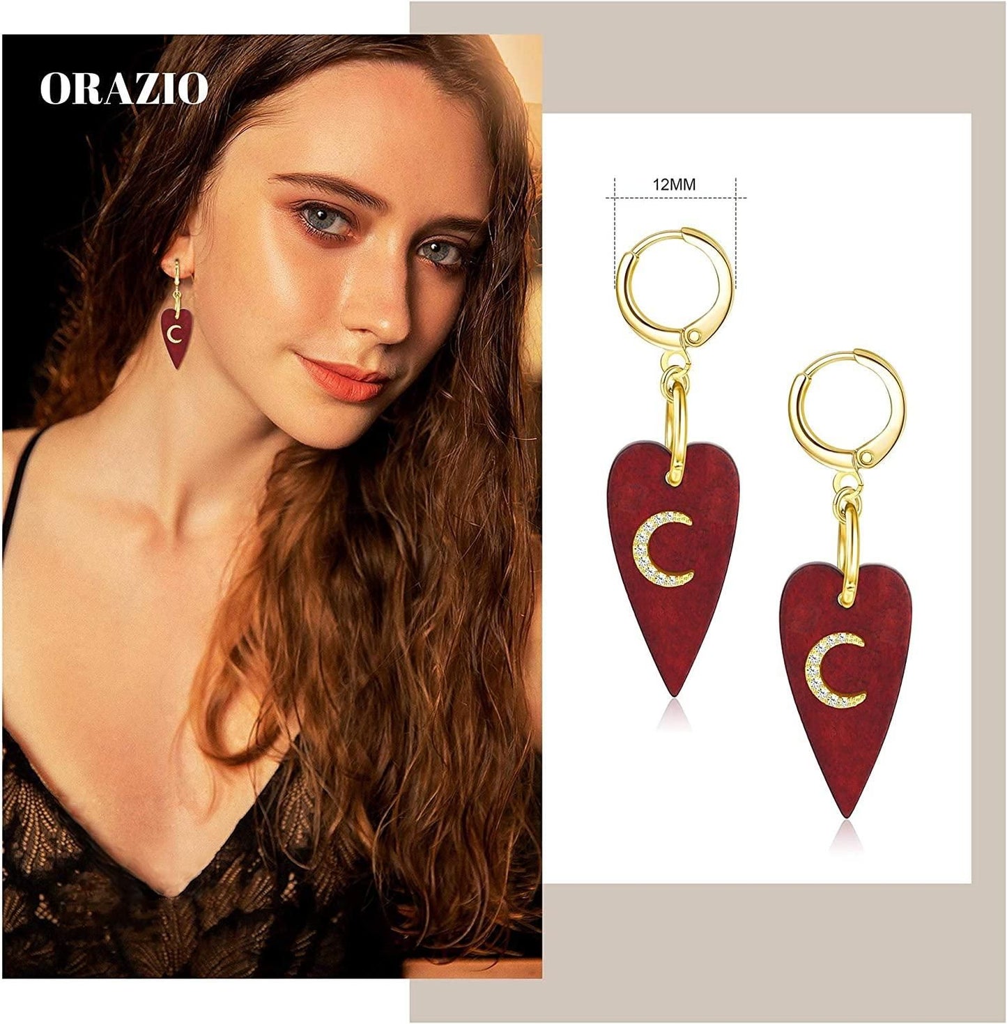 Wood Earrings for Women Statement Dangle Drop Hoop Earrings Ethnic Wooden Teardrop Earrings Jewelry