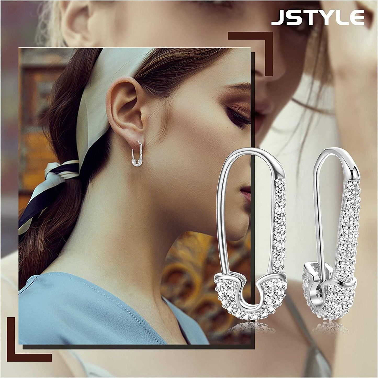 925 Sterling Silver Pin Cartilage Minimalist Hoop Earrings for Women Stud Post Pave Cz Huggie Hoops Trendy Jewelry