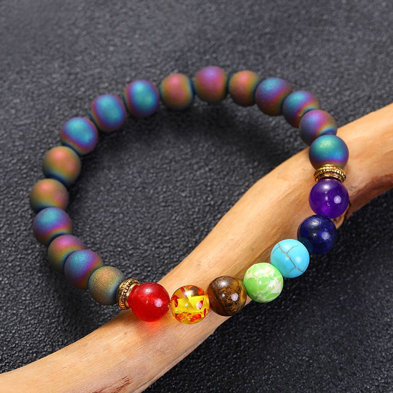 European And American Yoga Bracelet Accessories Jewellery Cross-border Amazon Jack Purcell India Agate Bracelet 8mm